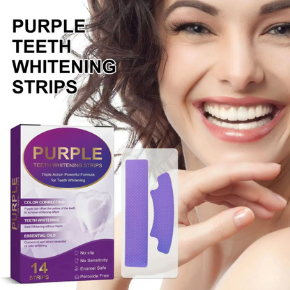 14 Piece - Purple Teeth Whitening Strips